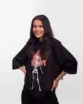 Skeleton Design Oversized T-Shirt