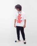 Stylish Text Oversized T-Shirt