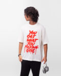 Stylish Text Oversized T-Shirt