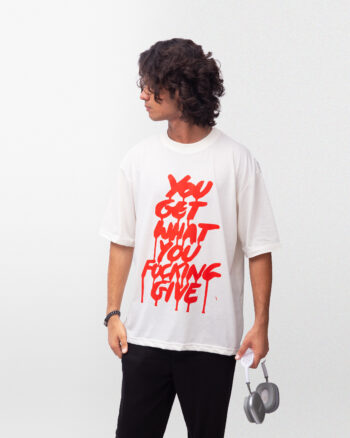 Stylish Text Oversized T-Shirt