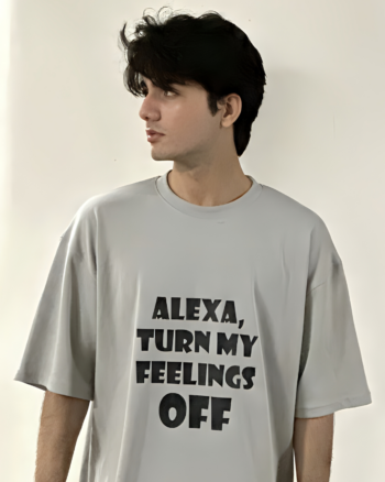 Alexa Turn My Feeling Off Oversized T-Shirt